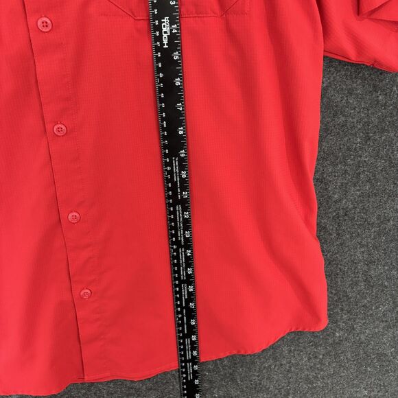 Ole Miss Rebels Shirt Men's XL Red Short Sleeve Omni-Shade Vented Pockets - Picture 6 of 10